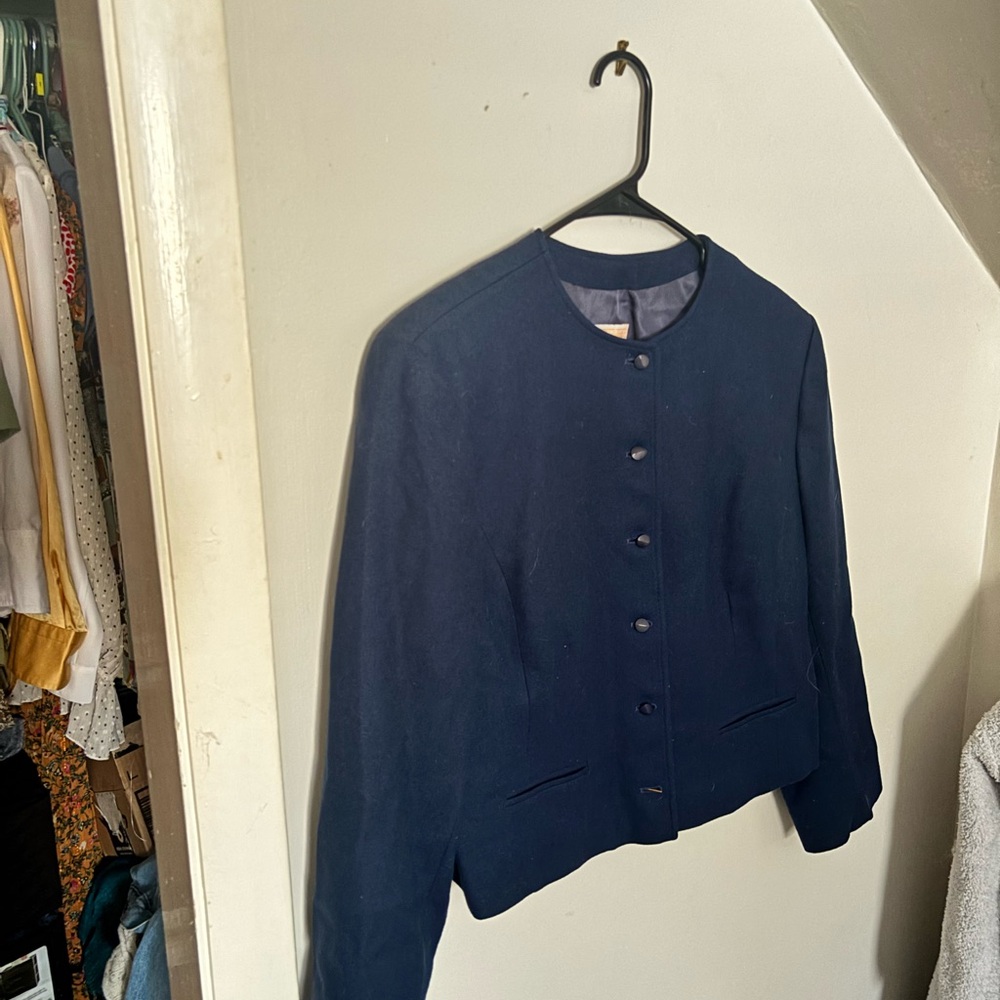 Pendleton Classic Navy Wool Blazer - image 1